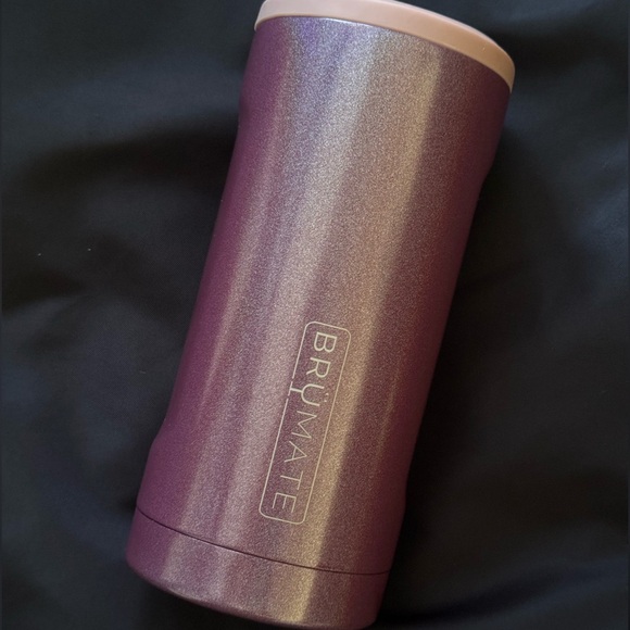 BRUMATE | NWOT Hopsulator SLIM Glitter Rose Gold | 12oz SLIM Cans - Picture 3 of 10
